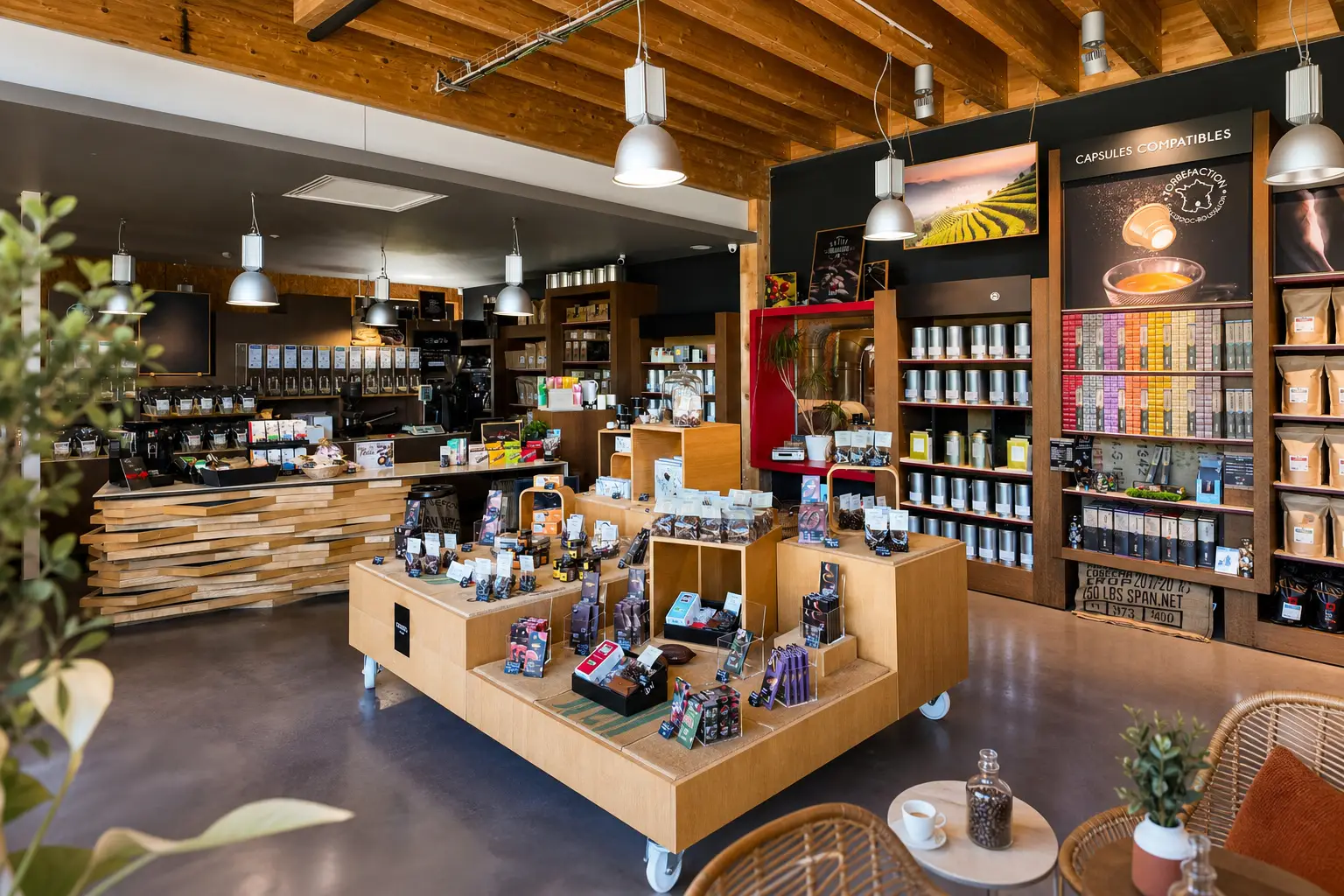 Cafés Bibal — Boutique d'usine, Saint-Aunès
