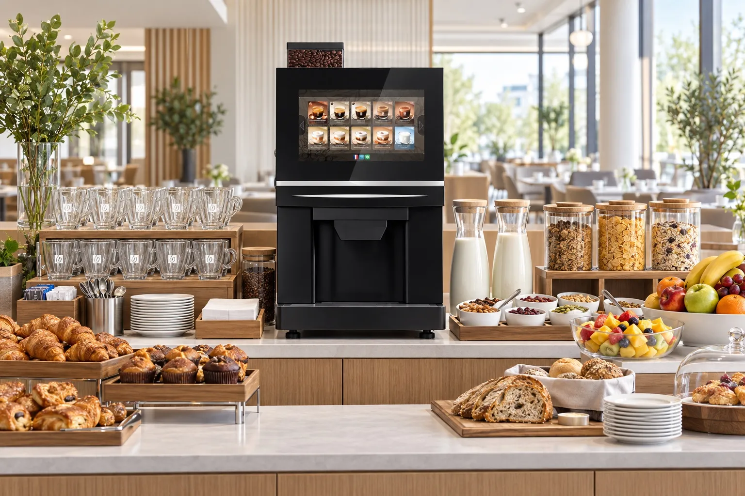 Buffet de petit-déjeuner en hôtellerie — Collectivités