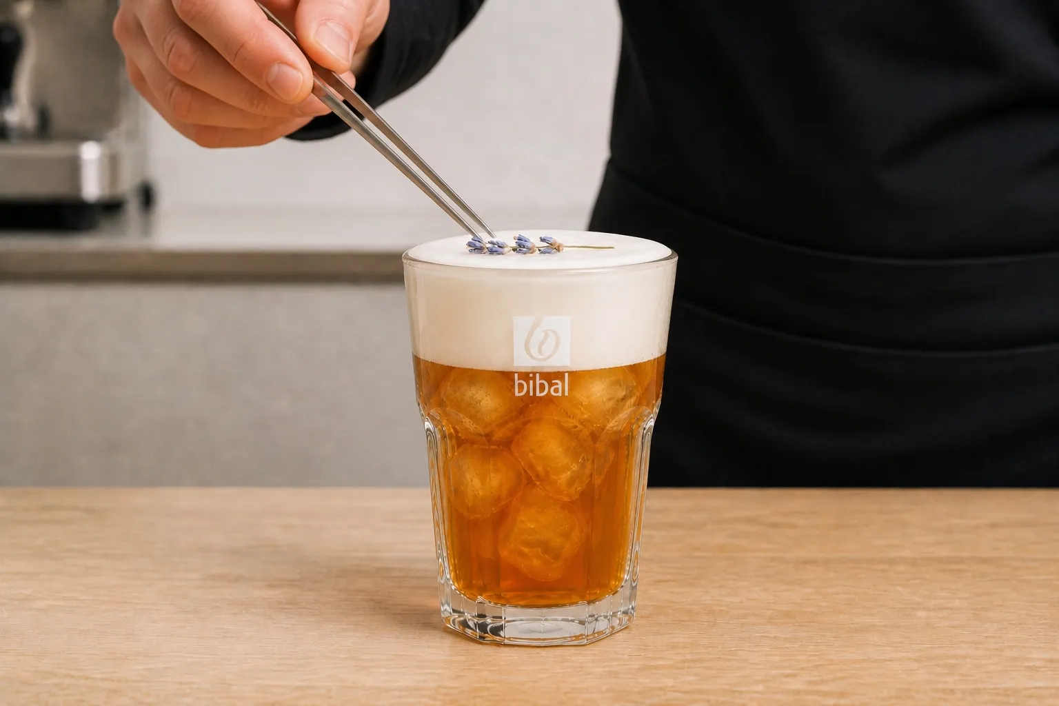 Cold Foam Miel & Lavande — Signature "Made in Sud" — étape 4 : Décorer d'un brin de lavande séchée