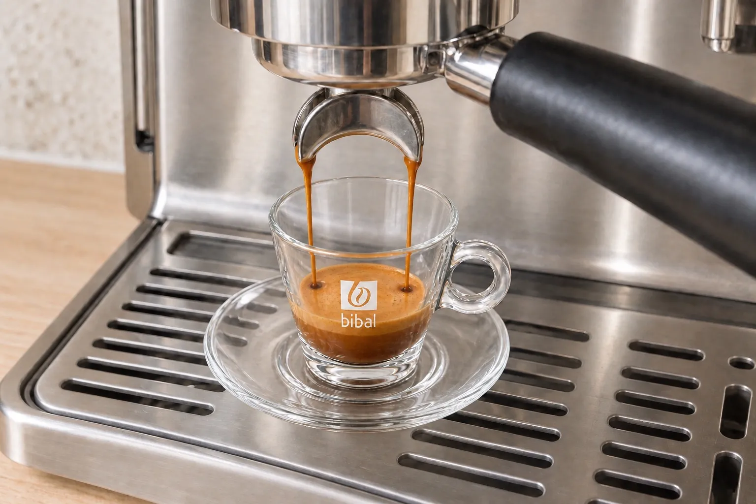 Flat White Barista — Latte Art — étape 1 : Extraire un double ristretto (16-18 g, 40 ml)