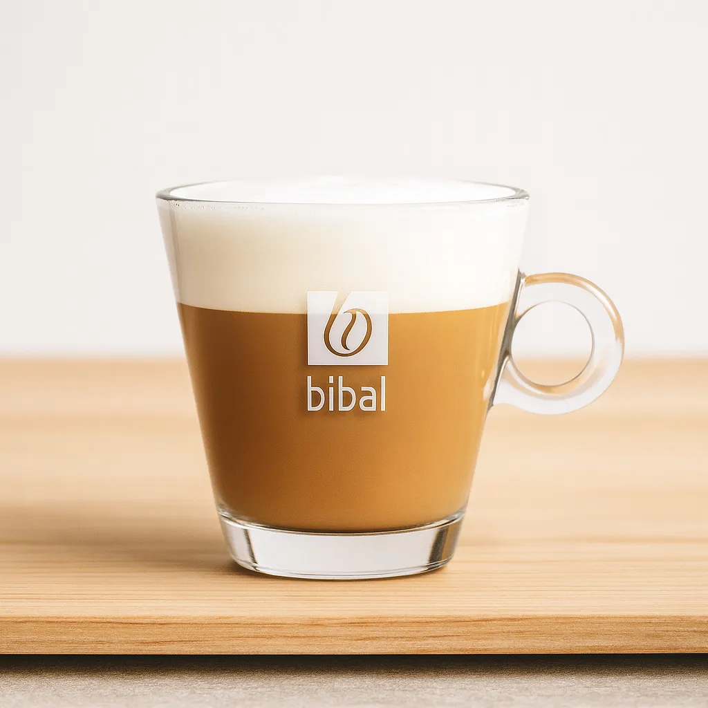 Le passage du chaud au glacé : un latte fumant et un cold brew sur glaçons posés côte à côte sur le comptoir