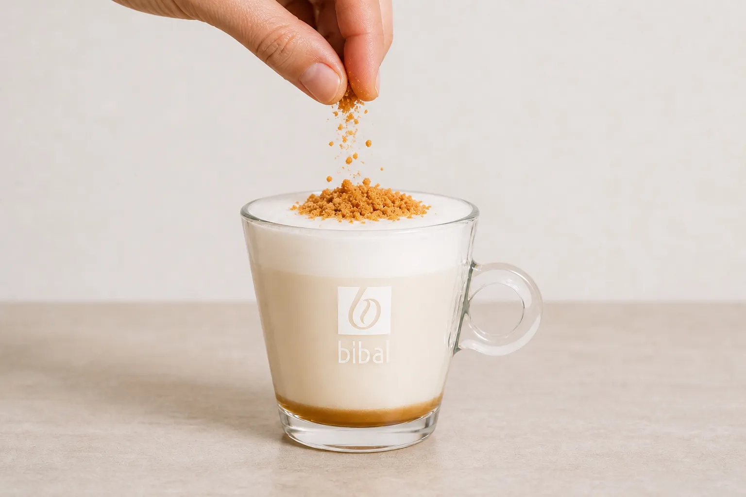 White Spéculoos (Sans Café) — étape 3 : Poudrer de brisures de spéculoos