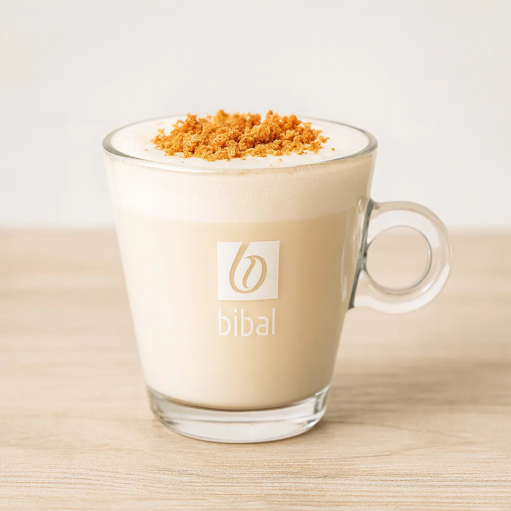 White Spéculoos (Sans Café) — Sans café : lait moussé au spéculoos et à la vanille, poudré de biscuit. Le goûter des enfants (et des grands)
